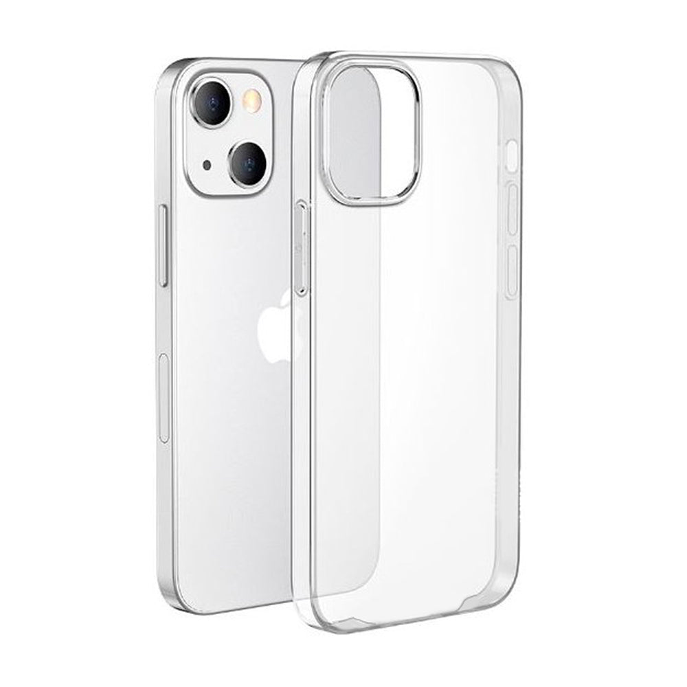 for iPhone 15 14 13 12 11 XS XR SE - Clear Hard Plastic Clip on Back Case Cover