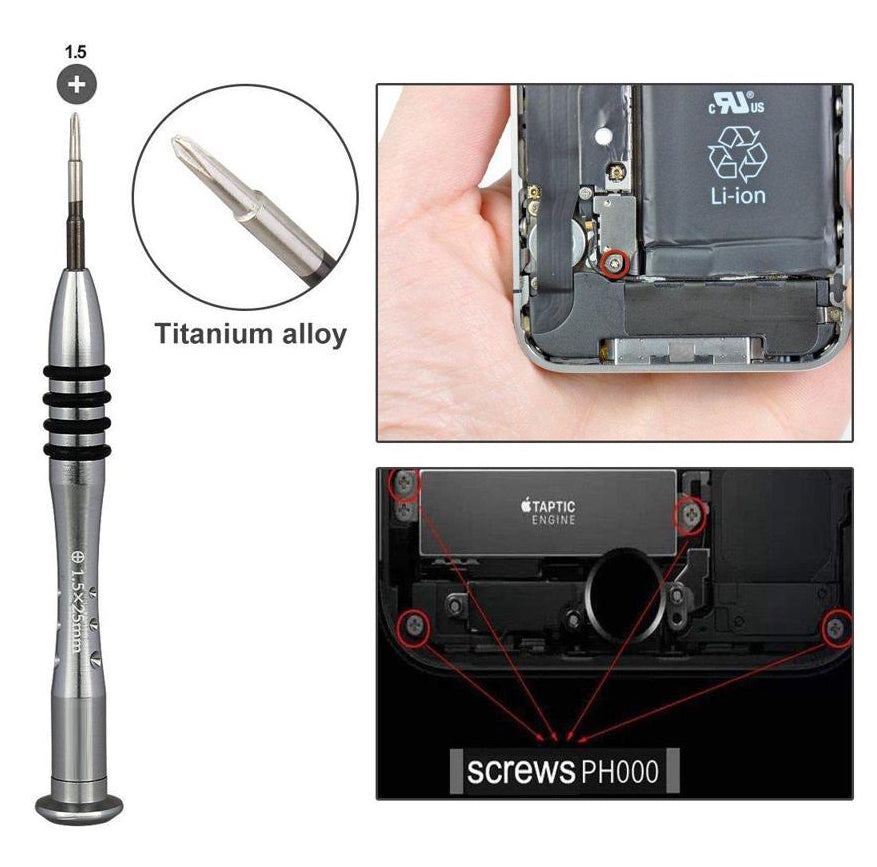 for iPhone 17 16 15 14 - Screwdriver Set - 0.6 Triwing 0.8 Pentalobe 1.5 Philips