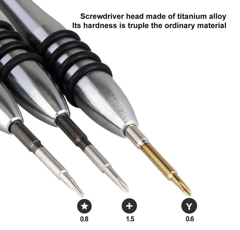 for iPhone 17 16 15 14 - Screwdriver Set - 0.6 Triwing 0.8 Pentalobe 1.5 Philips