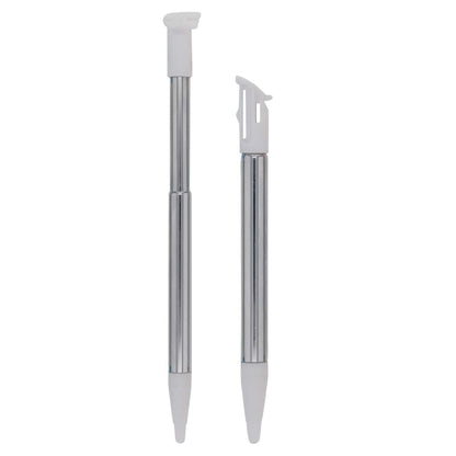 for Nintendo NEW 2DS XL - 2x White Metal Retractable Extendable Stylus Pens |FPC