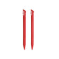 for Nintendo NEW 3DS XL - 2 Red Replacement Touch Screen Stylus Pens | FPC
