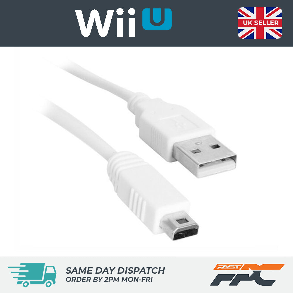 for Nintendo Wii U Gamepad Controller - 3m Long USB Charger Cable Lead | FPC