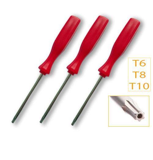 for Xbox One & 360 Controller - 3x Torx Security Screwdrivers T6 T8 T10 | FPC