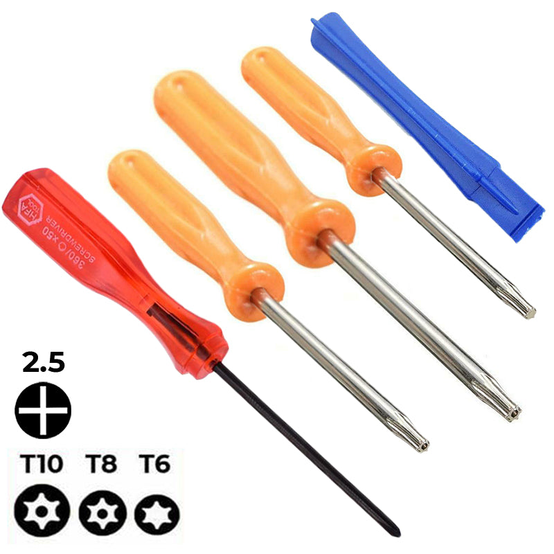 for PS4 Xbox One 360 - Screwdriver Set T6 T8 T10 / 2.5mm Philips / Pry Tool |FPC