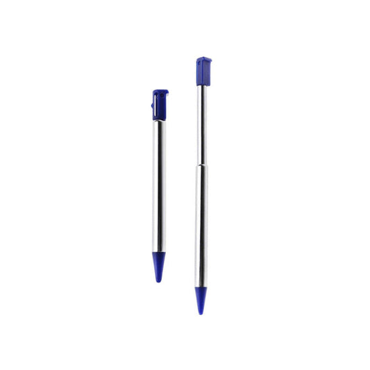 for Nintendo 3DS - 2x Blue Metallic Retractable Extendable Stylus Pens | FPC