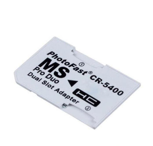 Dual Micro SD to PRO DUO Memory Stick Adapter for PSP 1003 1004 2003 2004 3003