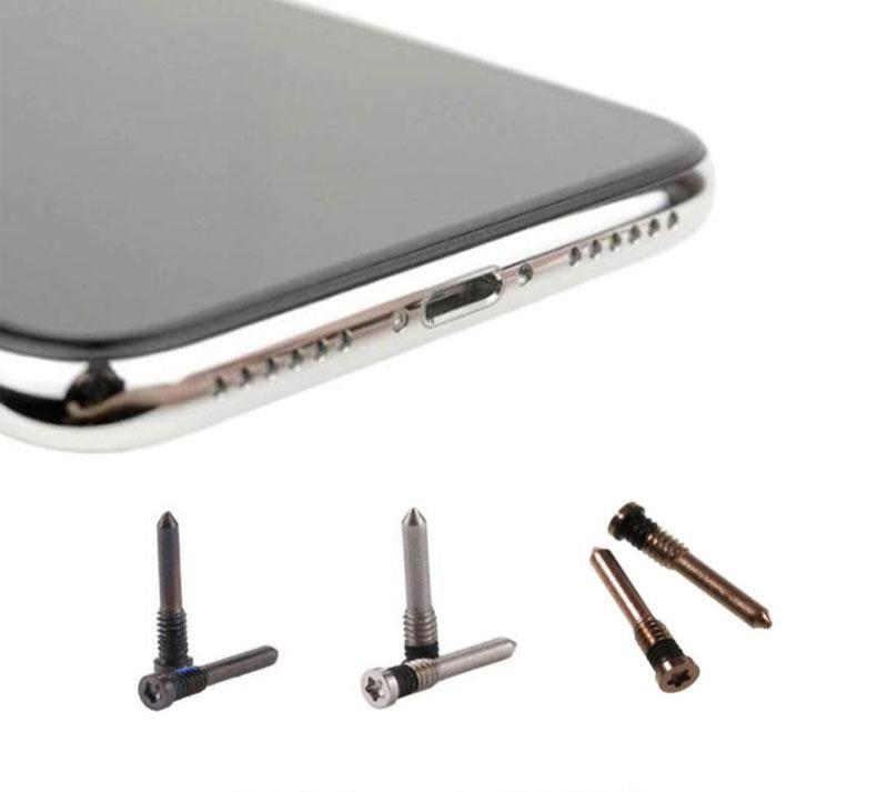 for iPhone 12 11 PRO MAX XS XR X - 2x OEM Star Torx Pentalobe Dock Screws | FPC