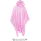 Kids Children Size Coloured Waterproof Hooded Rain Poncho Mac Coat Theme Parks