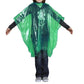 Kids Children Size Coloured Waterproof Hooded Rain Poncho Mac Coat Theme Parks