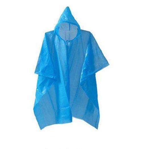 Kids Children Size Coloured Waterproof Hooded Rain Poncho Mac Coat Theme Parks