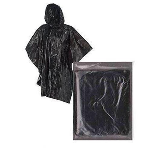 Kids Children Size Coloured Waterproof Hooded Rain Poncho Mac Coat Theme Parks