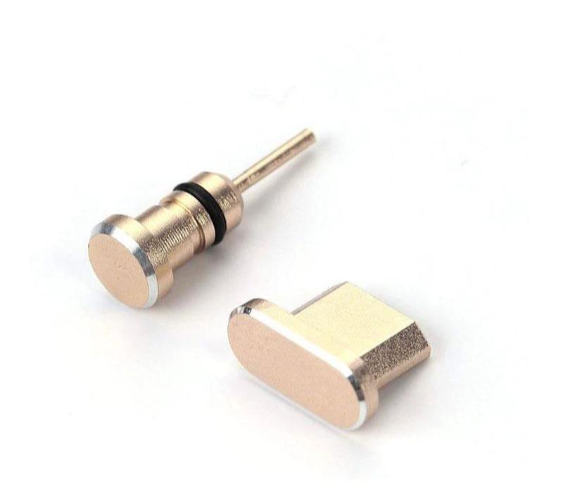 Metal Micro USB Charger & Ear Port Anti Dust Cover Plug Older Samsung Android