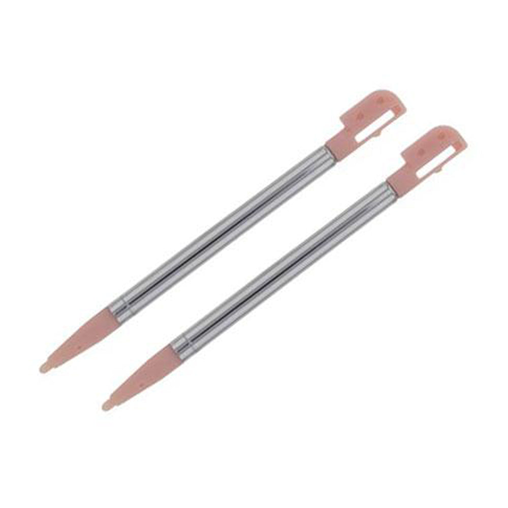 for Nintendo DS Lite - 2x Pink Metal Retractable Extendable Stylus Touch Pens