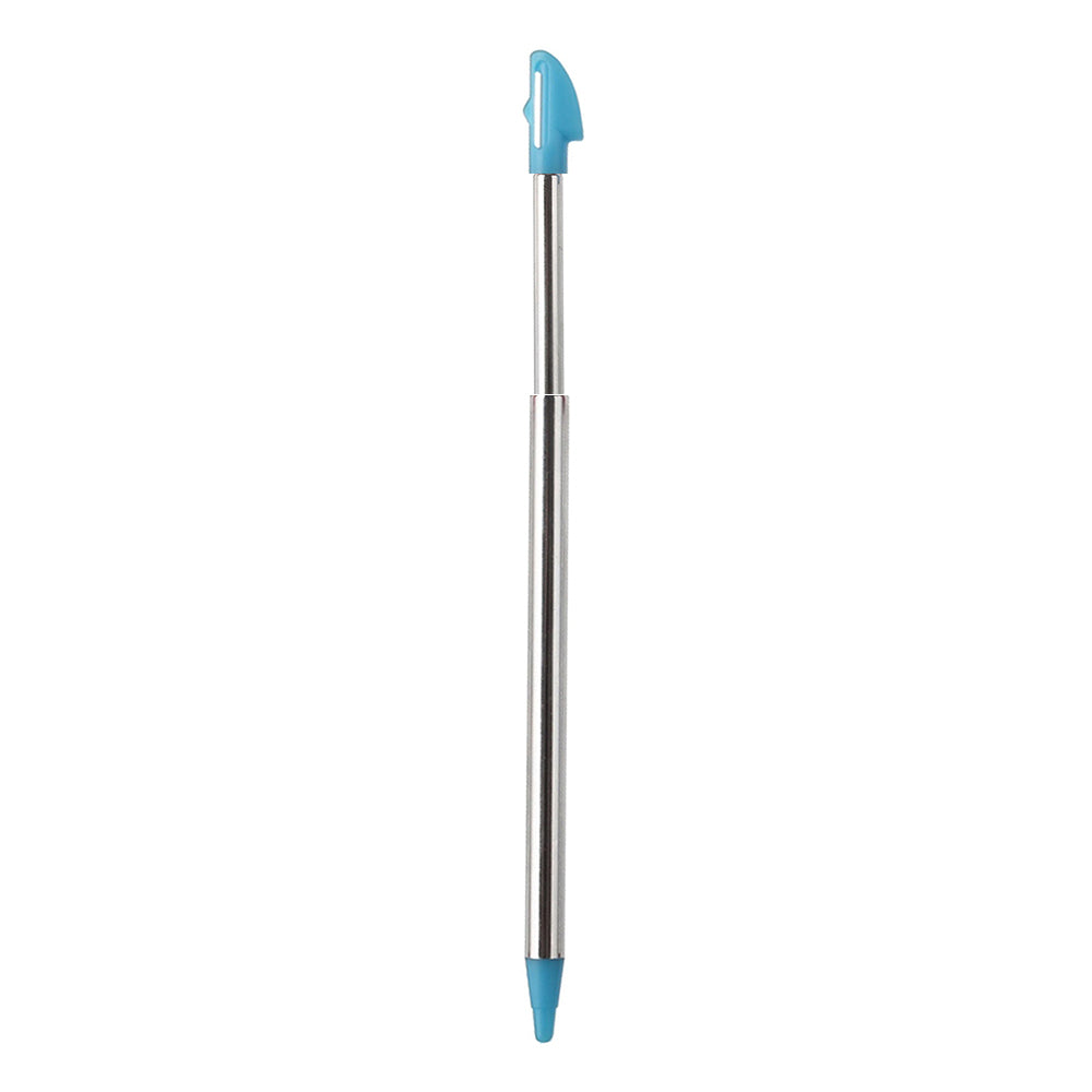 for Nintendo 3DS XL - 2 Light Blue Metal Retractable Extendable Stylus Pens