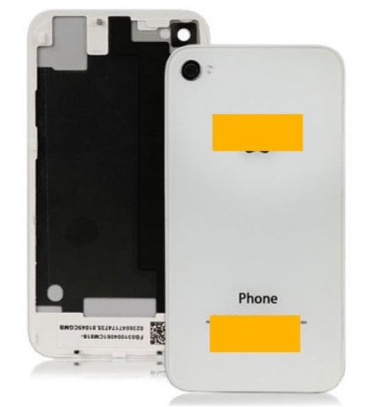 for iPhone 4S - OEM White Glass Back Rear Housing Cover Replacement | FPC