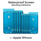 for iPhone 14 13 12 11 XR XS - 2x Waterproof Screen Adhesive Bonding Seal | FPC