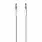 1m PRO White 4 Pole 3.5mm Jack Male to Male Stereo Audio AUX Cable | FPC