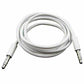 1m PRO White 4 Pole 3.5mm Jack Male to Male Stereo Audio AUX Cable | FPC