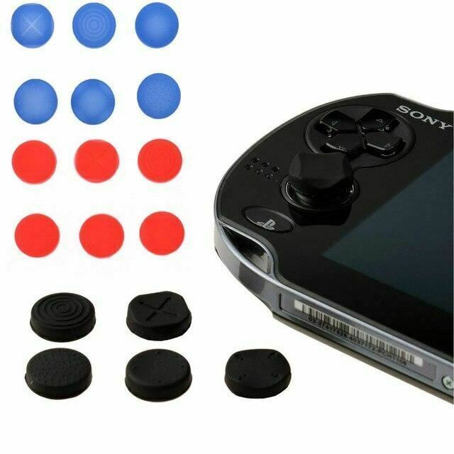 for Sony PS Vita - Rubber Silicone Analog Thumb Stick Grip Cover Caps | FPC