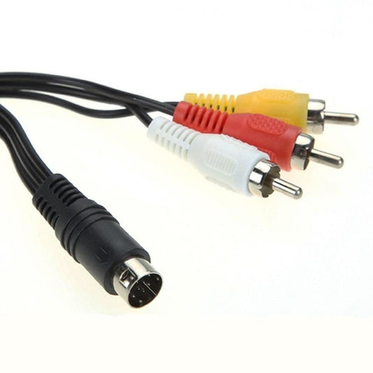 for Sega Mega Drive 2 3 - 1.8m PAL 9 Pin to RCA TV AV Composite Cable Lead | FPC
