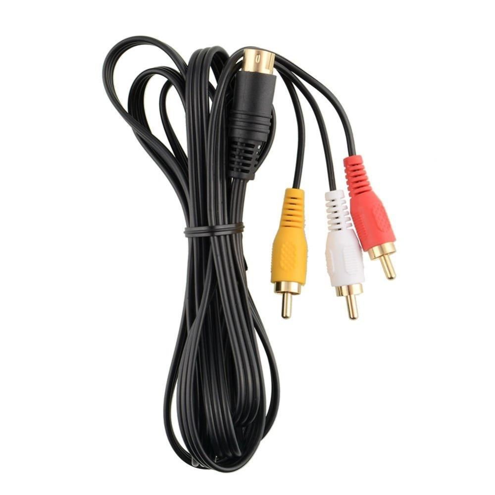 for Sega Saturn - 1.8m TV Audio Video AV Cable Lead PAL 10 Pin Composite | FPC