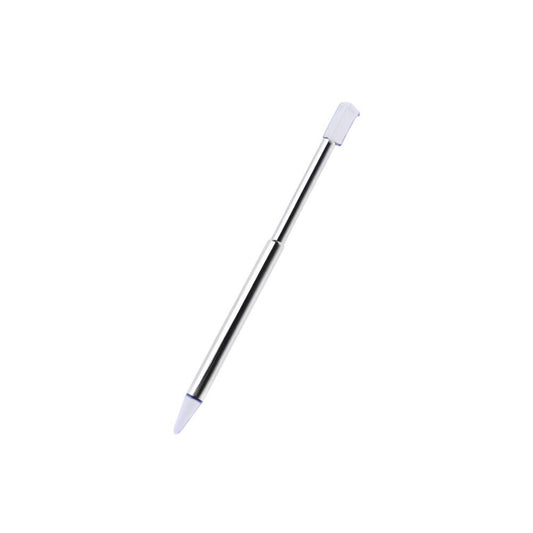 for Nintendo 3DS - 2 White Metallic Retractable Extendable Stylus Pens | FPC