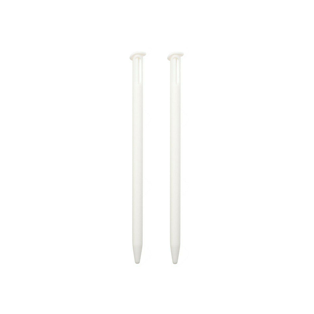 for Nintendo NEW 3DS - 2 White Small Replacement Touch Stylus Pens | FPC