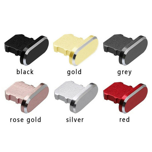 3x for iPhone iPad iPod - Metal Charge Port Anti Dust Cover Plug | FPC Deal