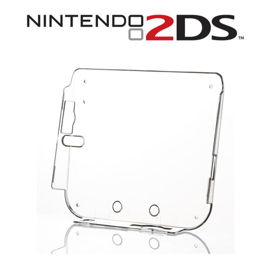 Nintendo 2DS Flat Clear Snap On Hard Protective Shell Case Back Cover | FPC