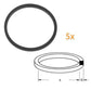 for Xbox 360 - 5x DVD Drive Tray Motor Rubber Belt Band - Fix Sticky Tray Fault