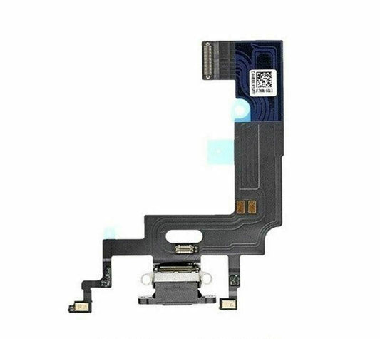 iPhone XR BLACK USB Charging Dock Port & Mic Headphone Jack Flex | FPC
