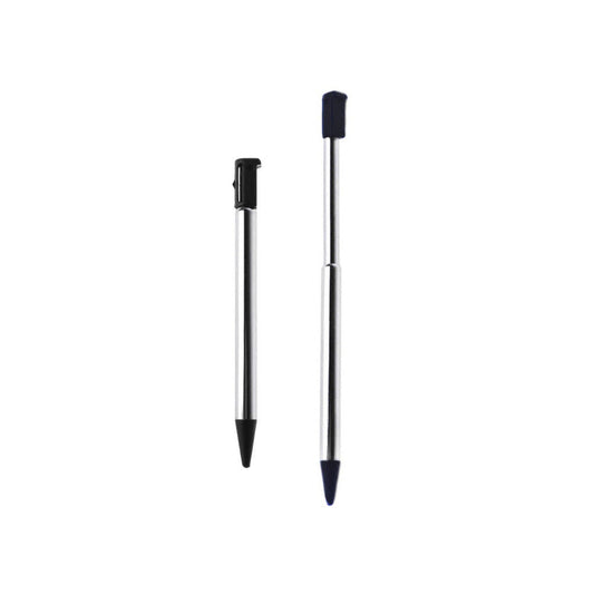 for Nintendo 3DS - 2 Black Metallic Retractable Extendable Stylus Pens | FPC