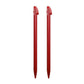 for Nintendo 3DS XL (Older version) - 2 Red Replacement Touch Stylus Pens | FPC