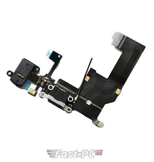 Black USB Charge Charging Dock Connector Port & Jack Replacement for iPhone 5