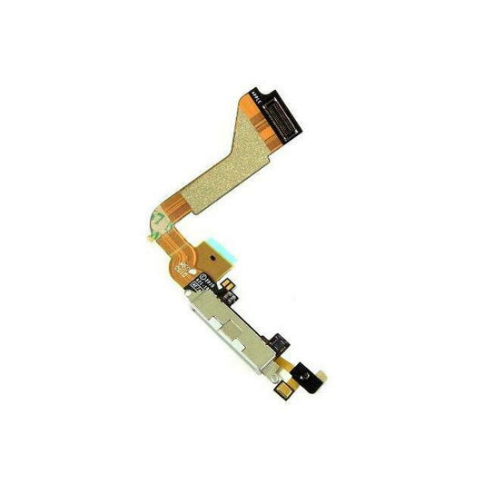 iPhone 4 White USB Charge Charging Dock Port Connector Flex Cable & Mic | FPC