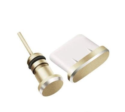 Metal USB-C Charge & Earphone Port Dust Cover Plug for iPad Air 3 Mini 5 Samsung
