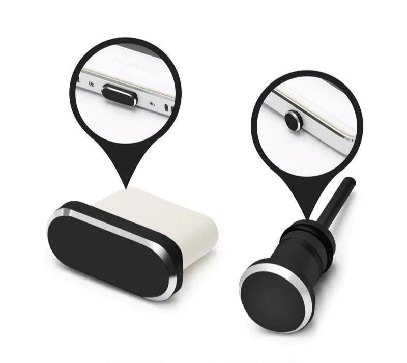 Metal USB-C Charge & Earphone Port Dust Cover Plug for iPad Air 3 Mini 5 Samsung