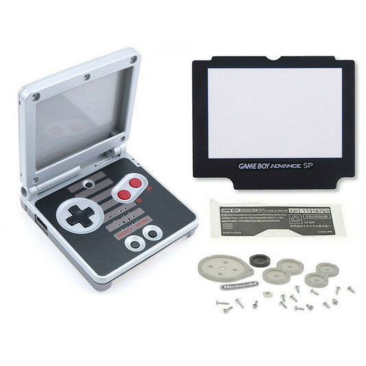 for Gameboy Advance SP - Retro NES Replacement Full Housing Shell & Lens | FPC