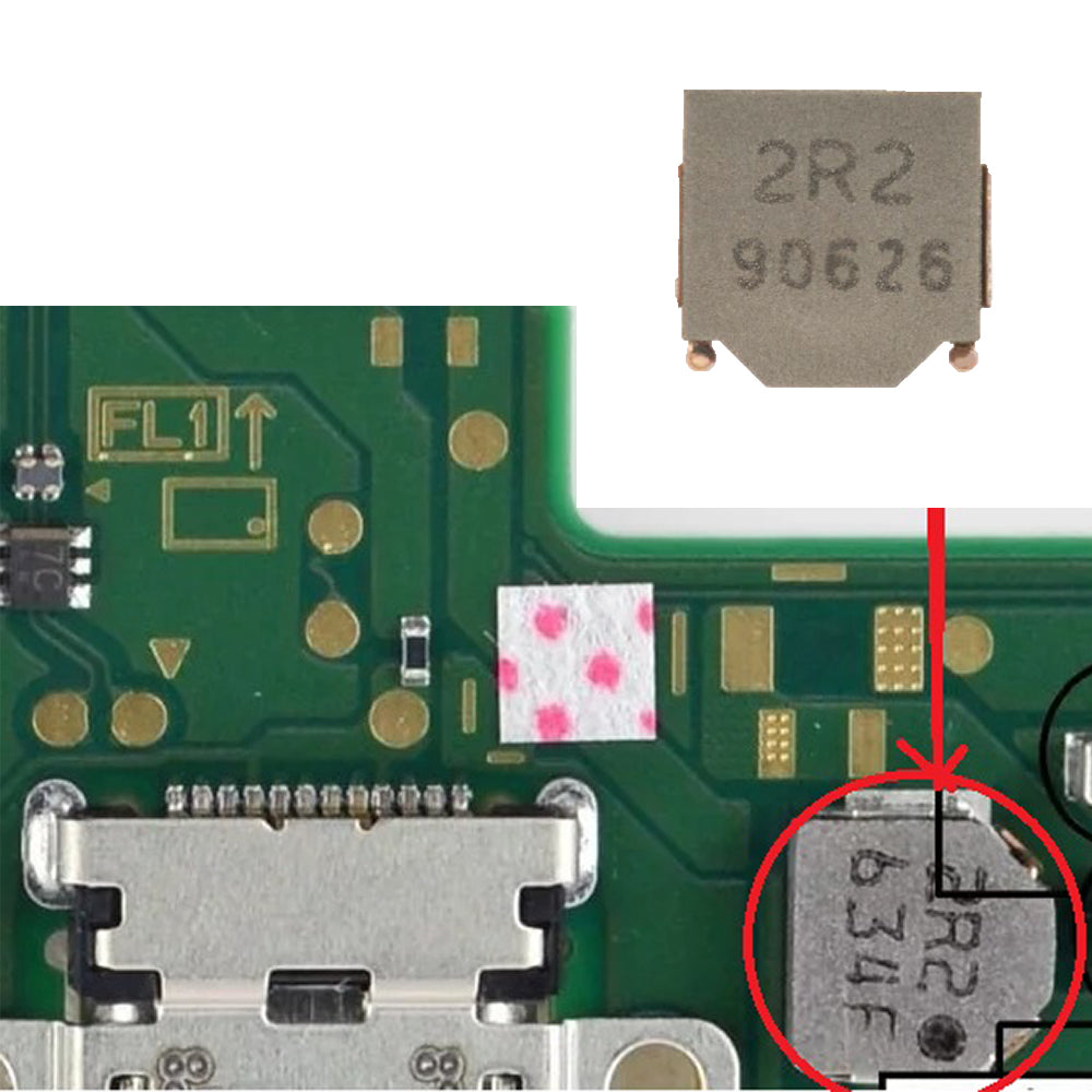 for Nintendo Switch | Lite | OLED - 2R2 Power Charger Inductor Large Coil | FPC