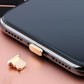 - for iPhone 14 13 12 11 XR XS SE 8 7 6 - Metal Charger Port Dust Cover Plug