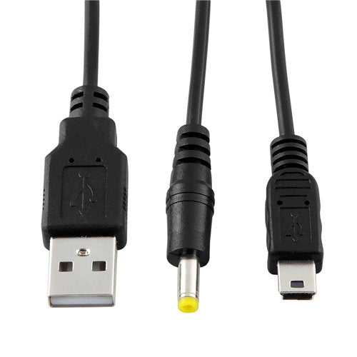 for PSP 1003 2003 3003 - Dual 2in1 USB Charger Power & Data Cable Lead | FPC