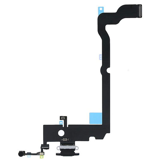 iPhone XS MAX BLACK USB Charging Dock Port & Mic Headphone Jack Flex | FPC