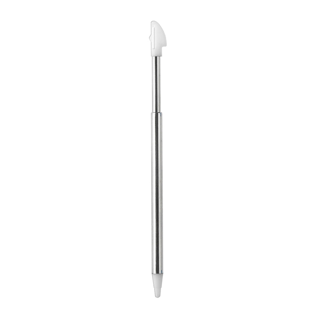for Nintendo 3DS XL - 1 White Metal Retractable Extendable Stylus Touch Pen