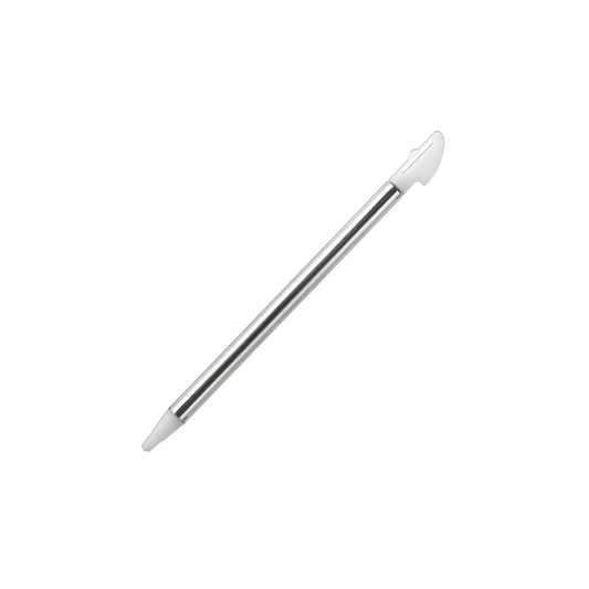 for Nintendo 3DS XL - 2 White Metal Retractable Extendable Stylus Touch Pens