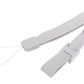 White Replacement Battery Cover & Wrist Strap Set For Wii Remote Controller