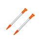 for Nintendo NEW 2DS XL - 2x Orange Metal Retractable Extendable Stylus Pens FPC
