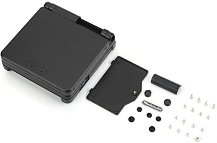 for Gameboy Advance SP - Black Full Housing Shell & Lens Replacement | FPC