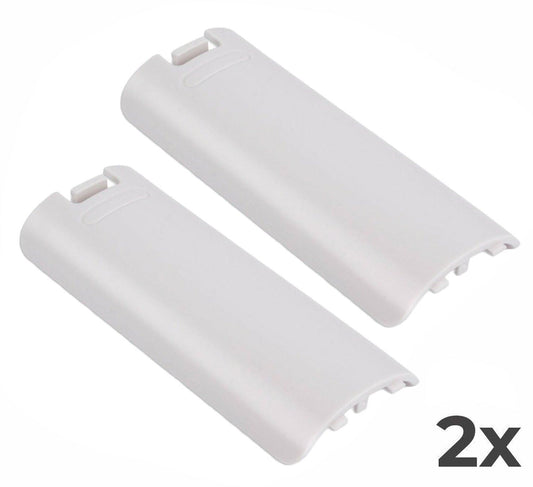 2x White Replacement Battery Back Cover for Nintendo Wii Controller | FPC