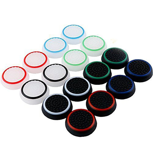 for PS4 & Xbox One - 2x Striped Rubber Silicone Thumb Stick Grip Cover | FPC