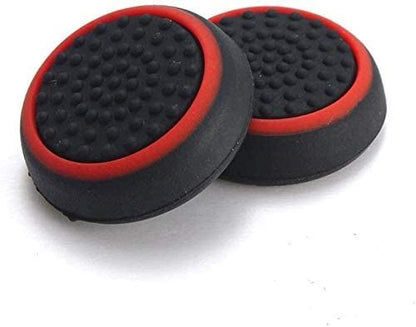 for PS4 & Xbox One - 2x Striped Rubber Silicone Thumb Stick Grip Cover | FPC